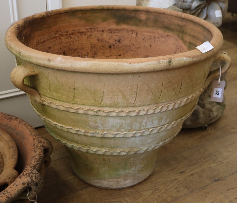 Pots and Pithoi Ltd. A large terracotta garden urn, diameter 65cm